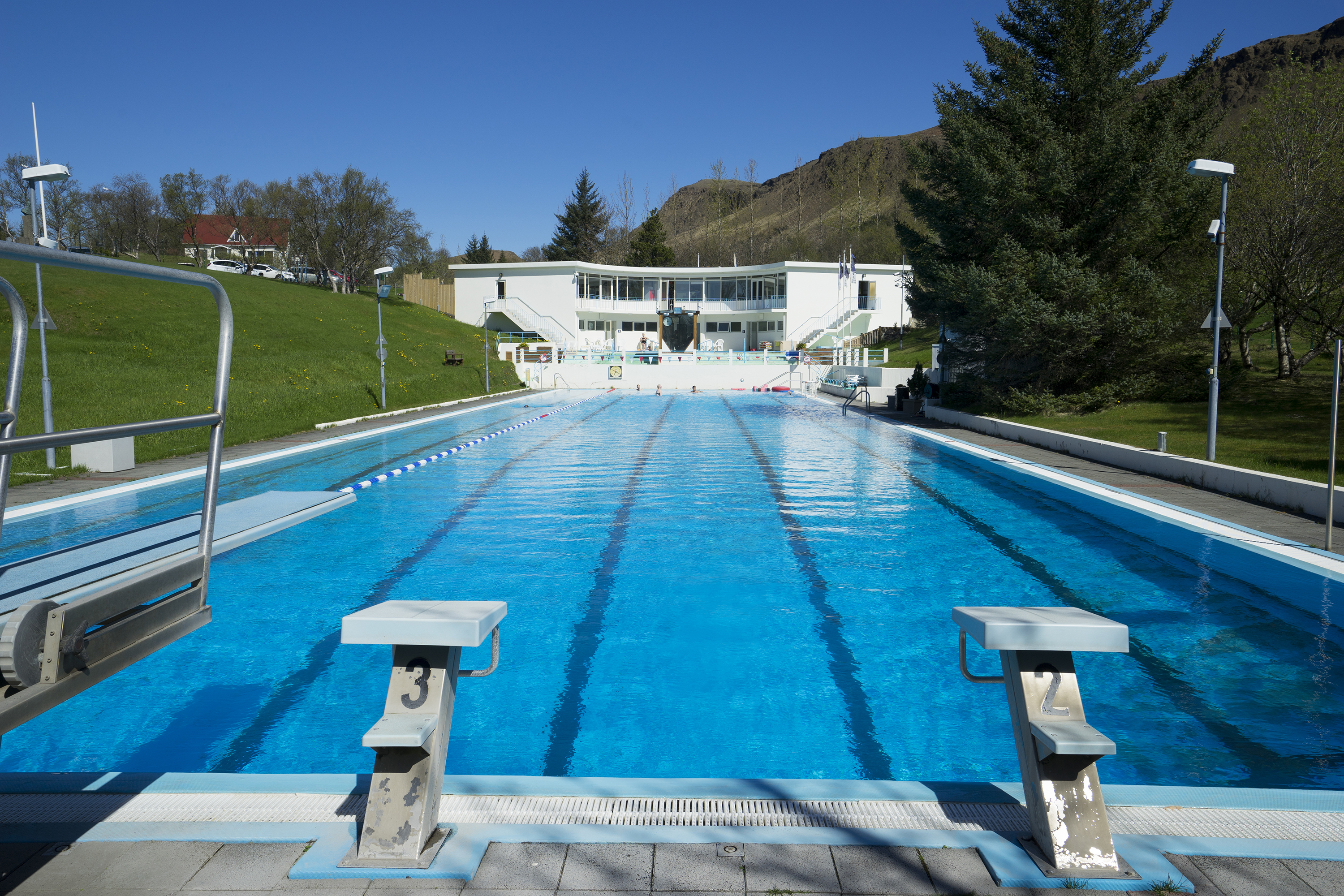 Local swimming pool in Hveragerði, Iceland