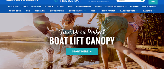 Boat Lift & Canopy Advanced SEO Case Study thumbnail
