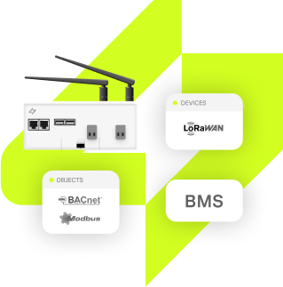 LoRaWAN to BACNET/Modbus functionality 