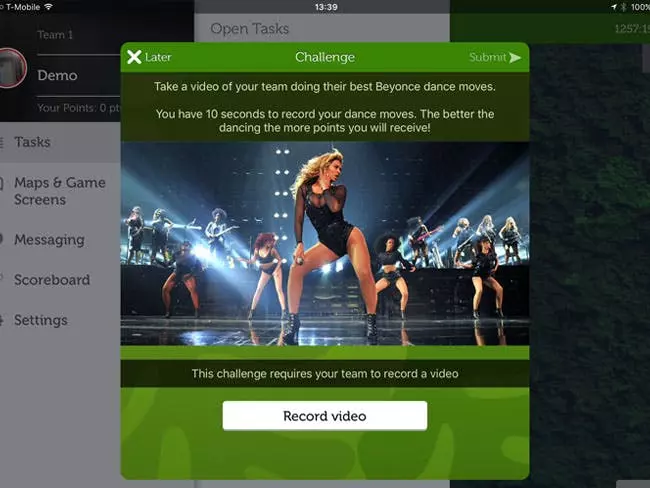 Beyonce dance moves task