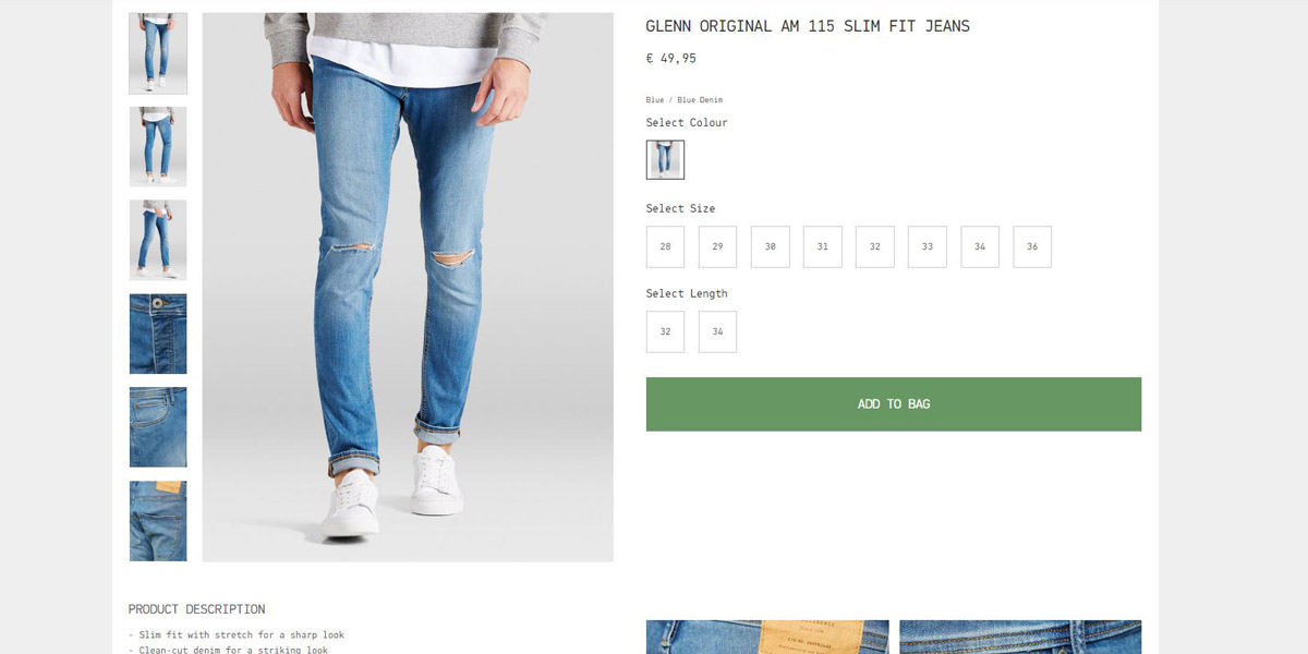 show a minimal of one product image